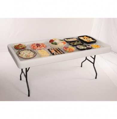 Table Chill-N-Fill Beverage Serving Table